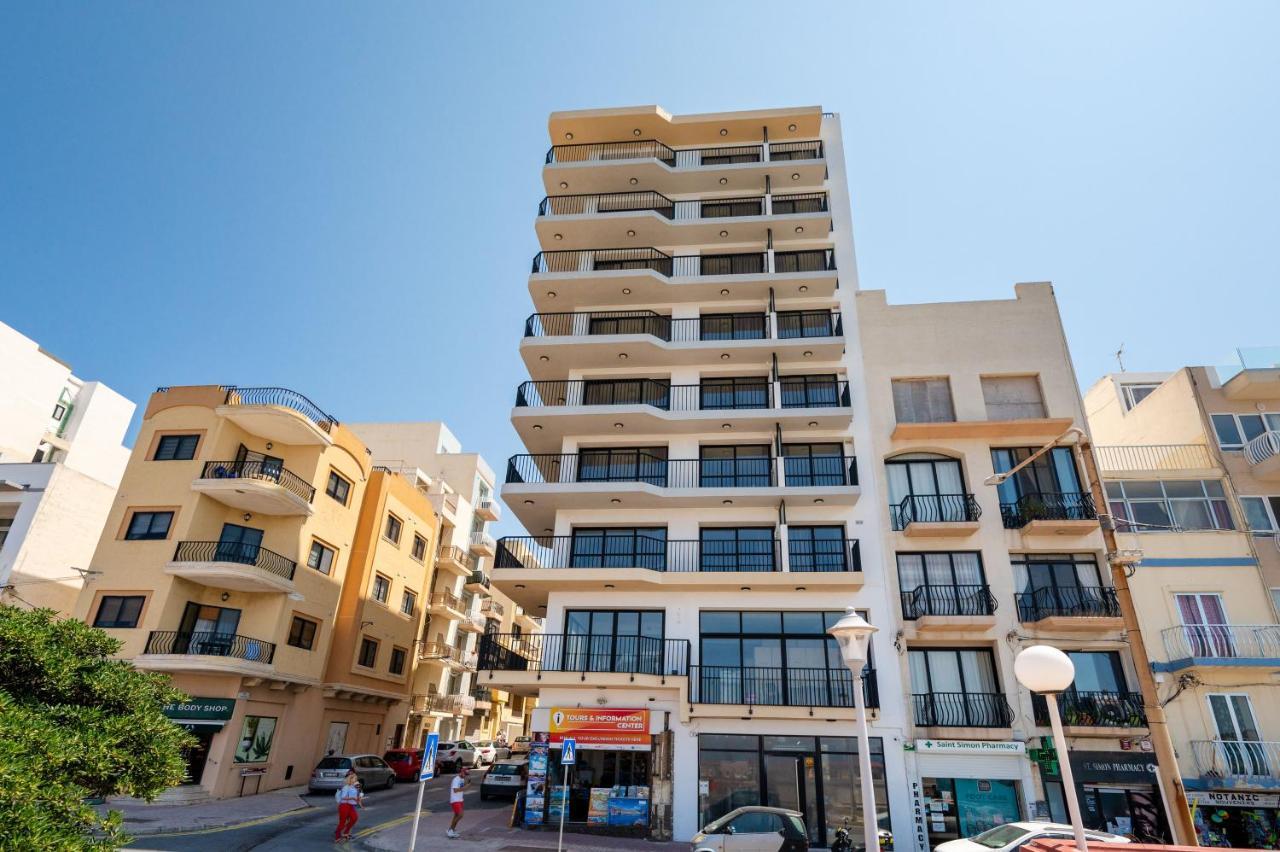 Islet Promenade Seafront Family Apartment With 2 Balconies By Getawaysmalta St. Paul's Bay Exterior foto